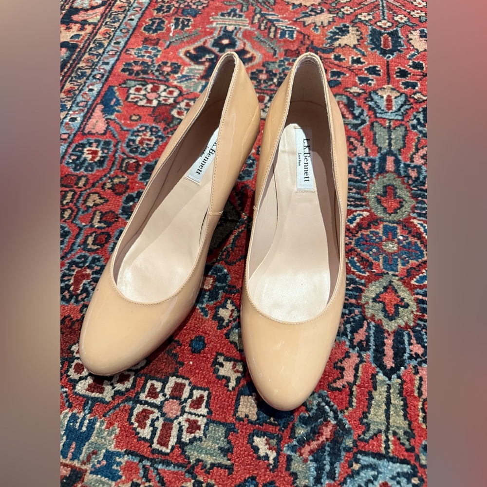 LK Bennett Nude Patent Leather Pumps